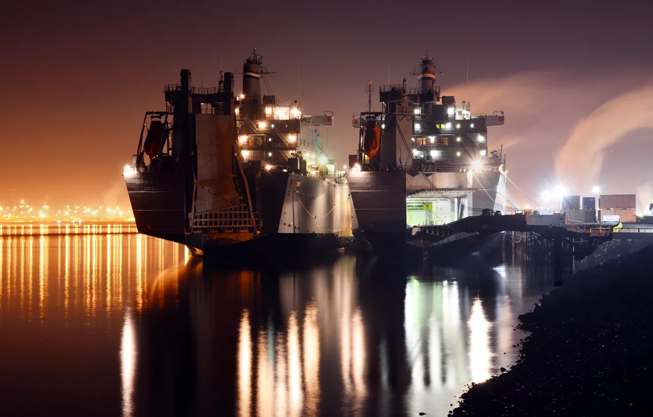 Photo wallpaper Washington, Tacoma, Twin Ships, Schuster Drive