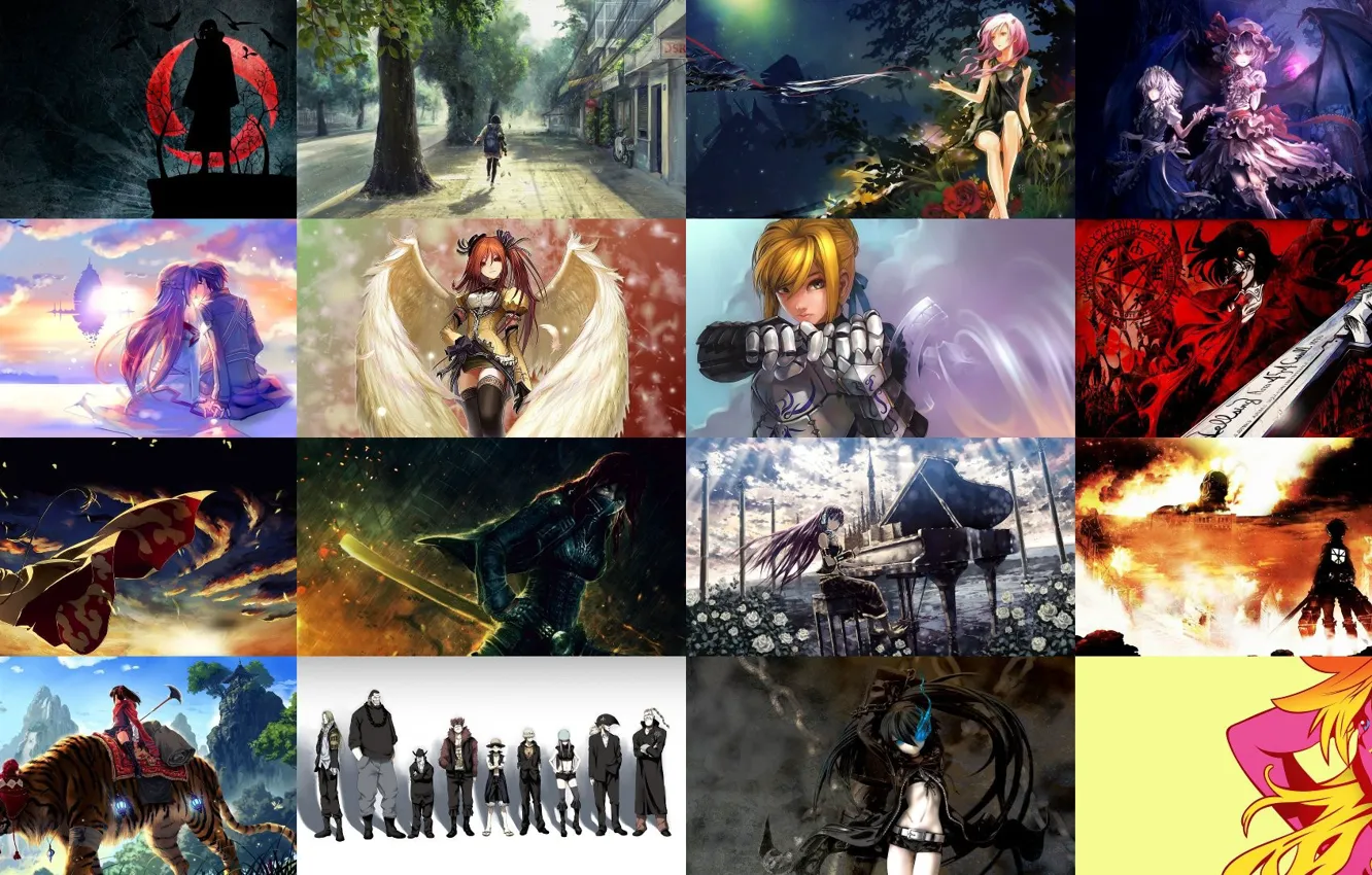 Photo wallpaper sword, gun, Naruto, One Piece, Black Rock Shooter, armor, pirate, weapon