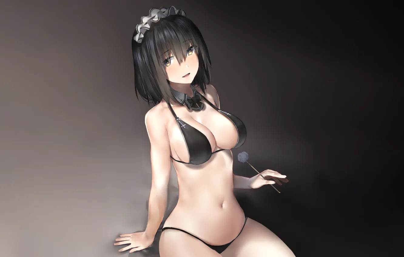 Photo wallpaper girl, sexy, Cameltoe, cleavage, boobs, sexy girl, anime, beautiful