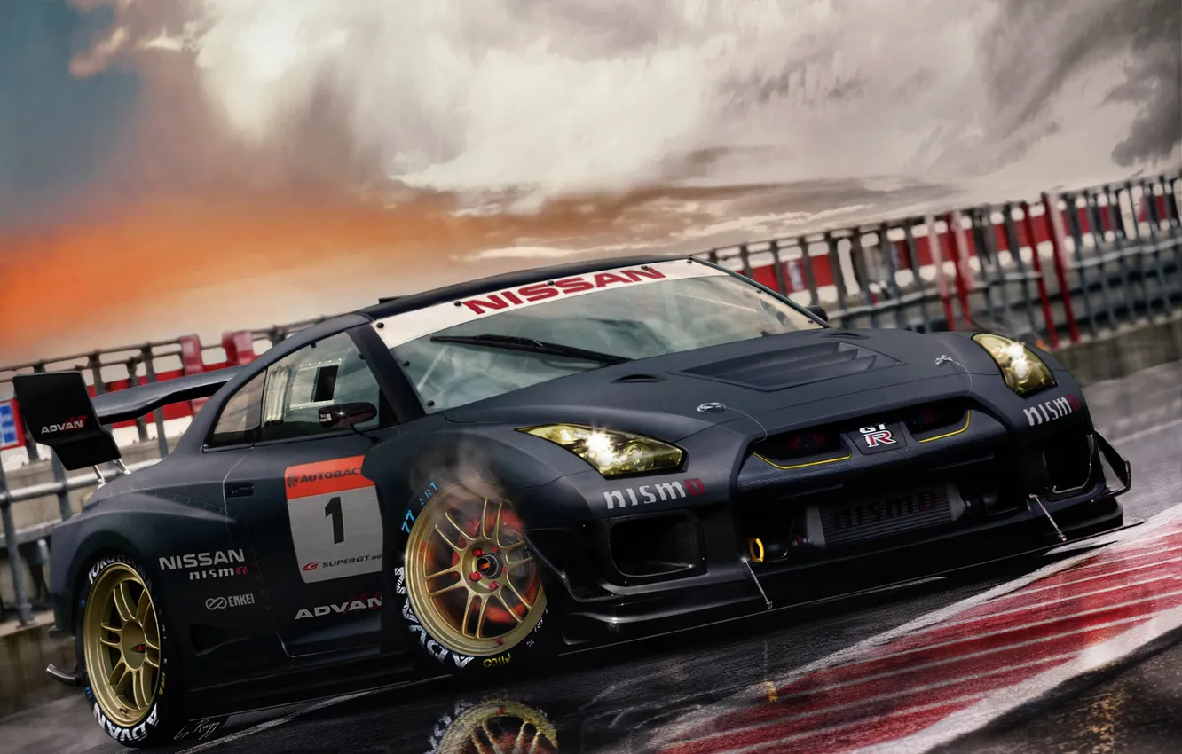 Photo wallpaper Nissan, GT-R, R-35