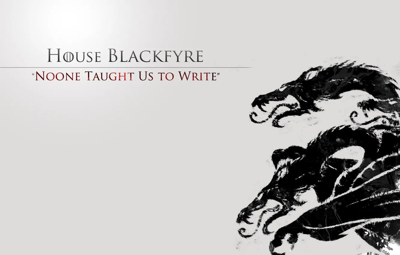 Photo wallpaper black dragon, House Blackfyre, a song fire and ice