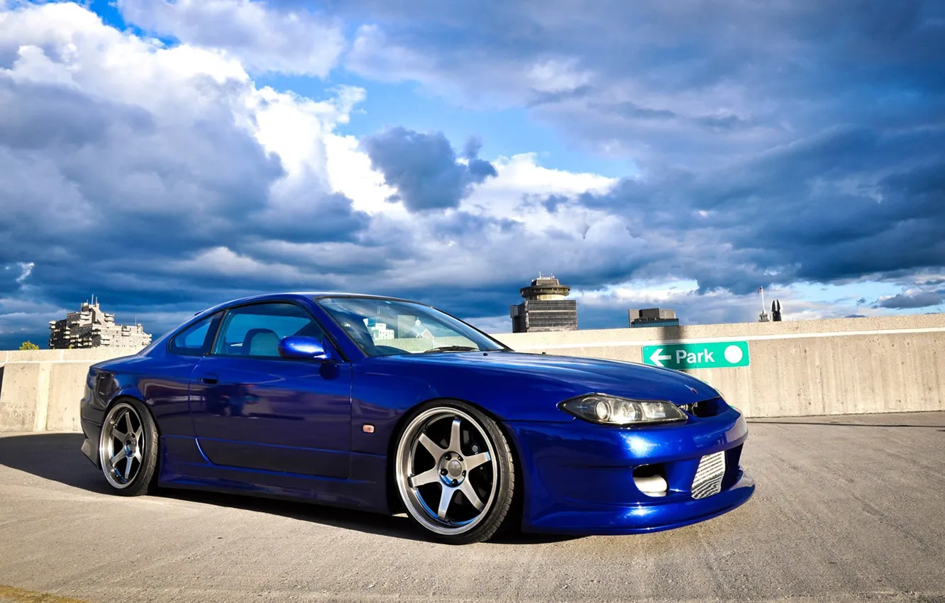 Photo wallpaper Nissan, silvia, s15, drain