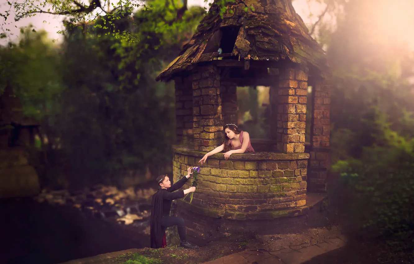 Photo wallpaper children, tale, Rapunzel, in explanation