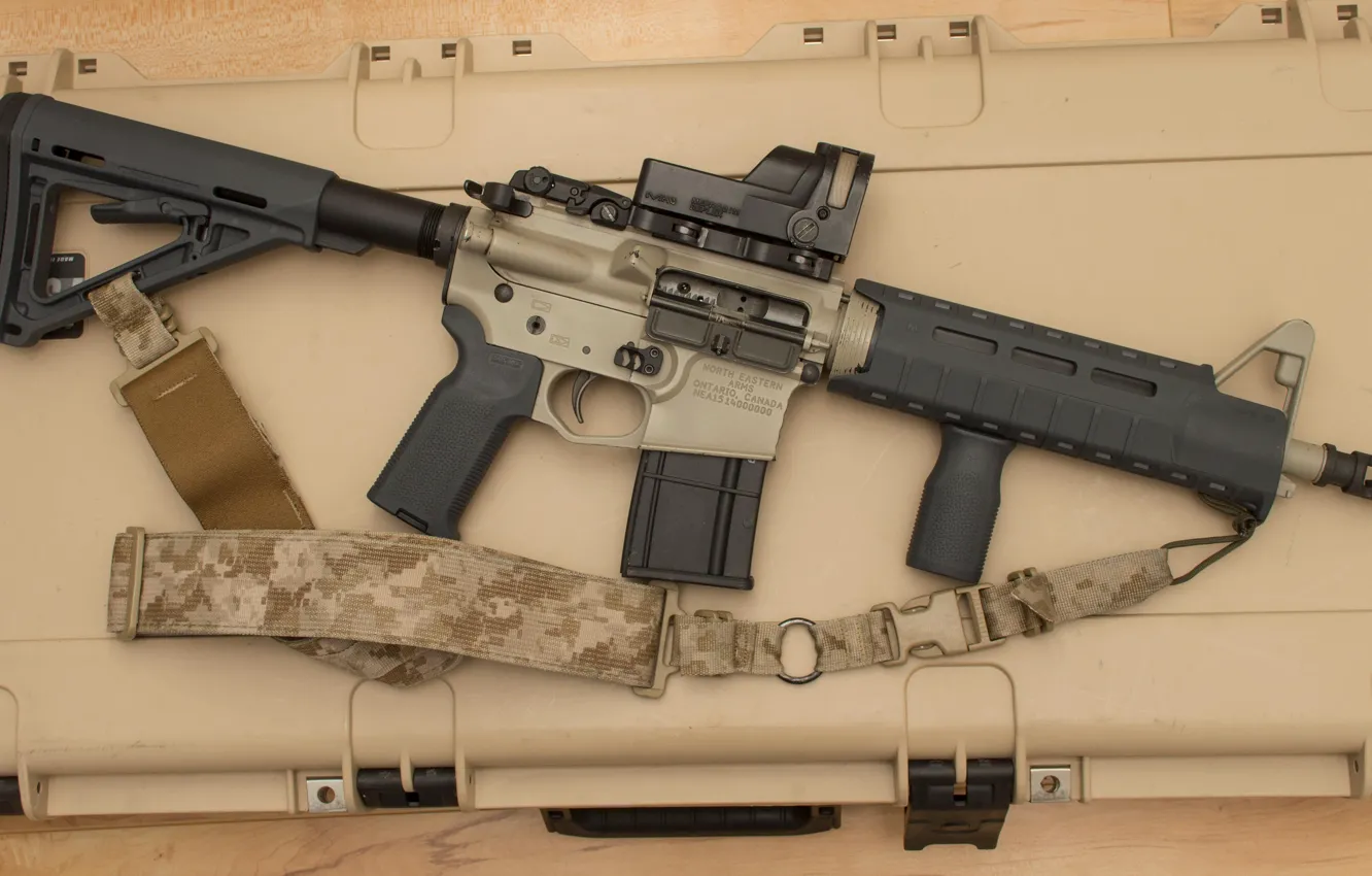 Photo wallpaper weapons, rifle, carabiner, assault, AR-15