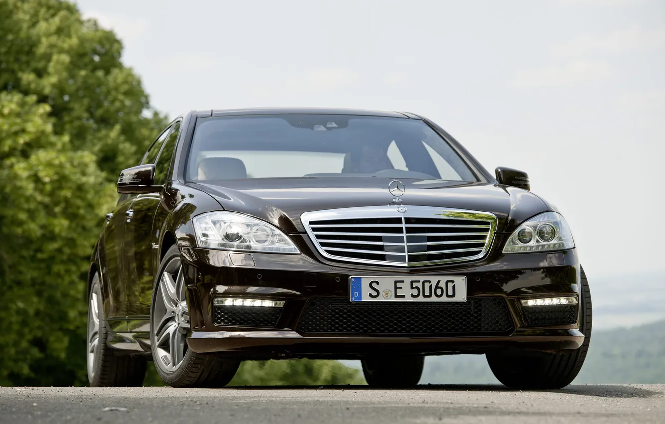 Photo wallpaper machine, auto, photo, widescreen, cars, Mercedes Benz, Mercedes, S63 AMG
