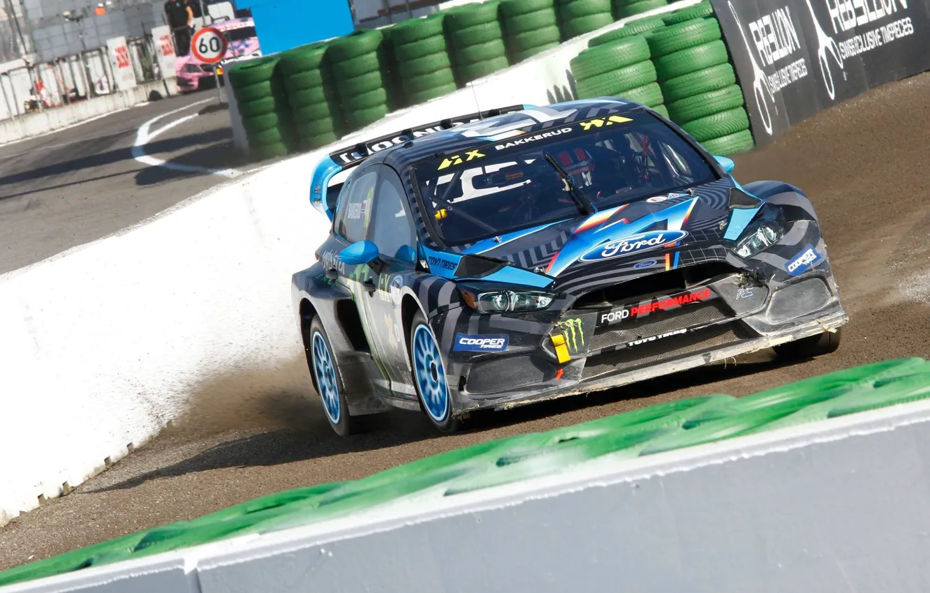 Photo wallpaper Ford, Ford, Fiesta, The front, RallyCross, GRC