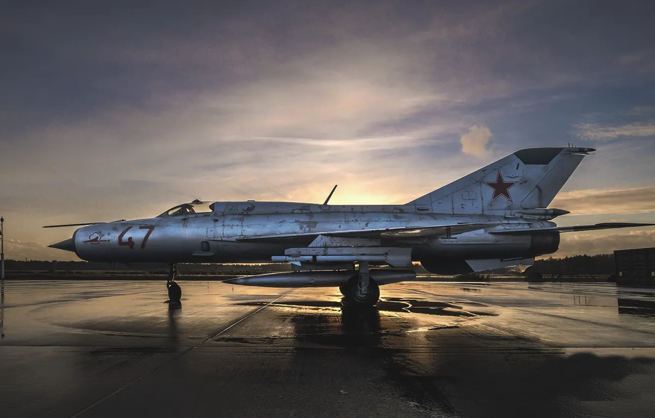 Photo wallpaper weapons, the plane, MIG 21