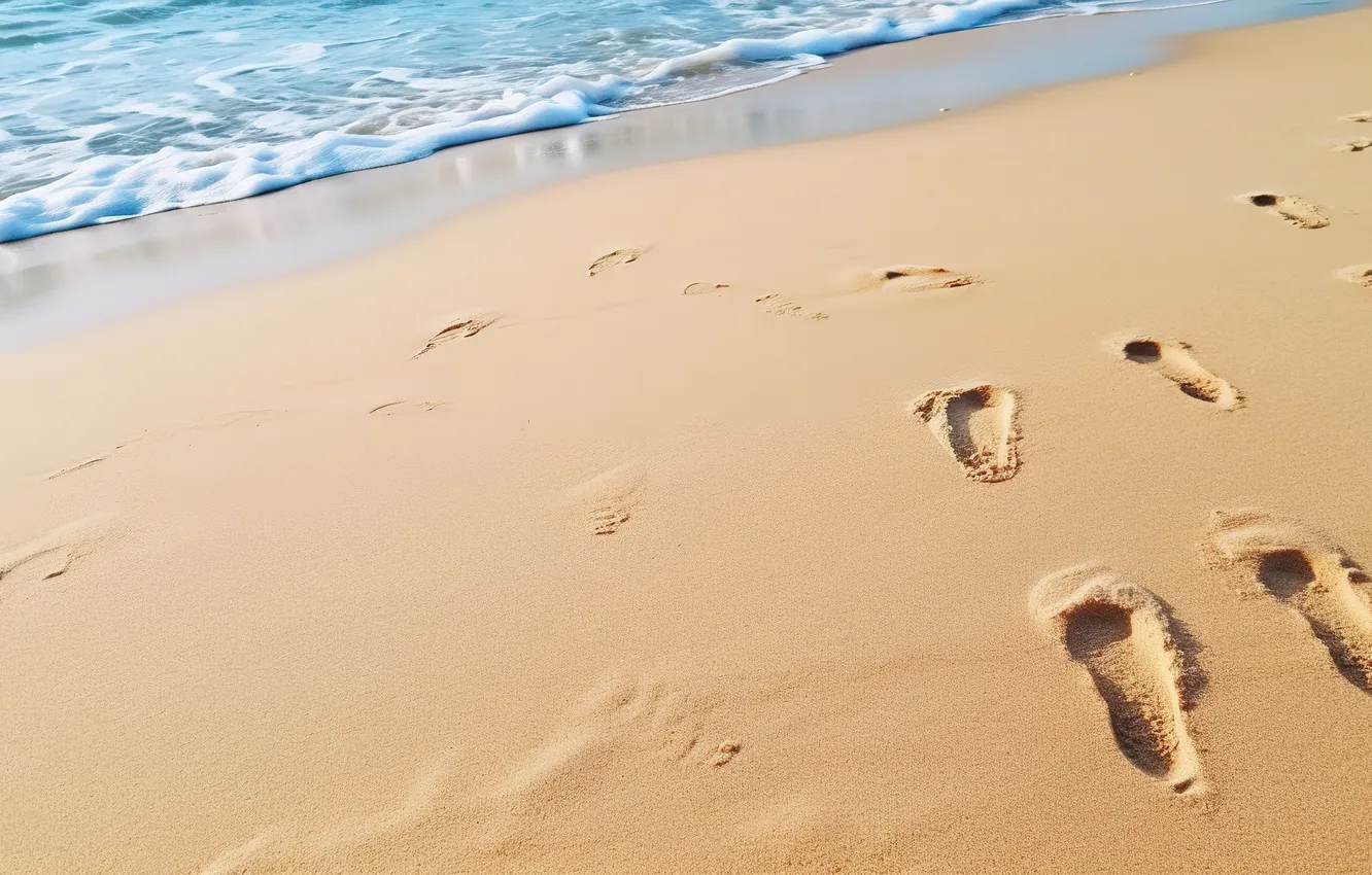 Photo wallpaper sand, sea, wave, beach, summer, shore, summer, beach