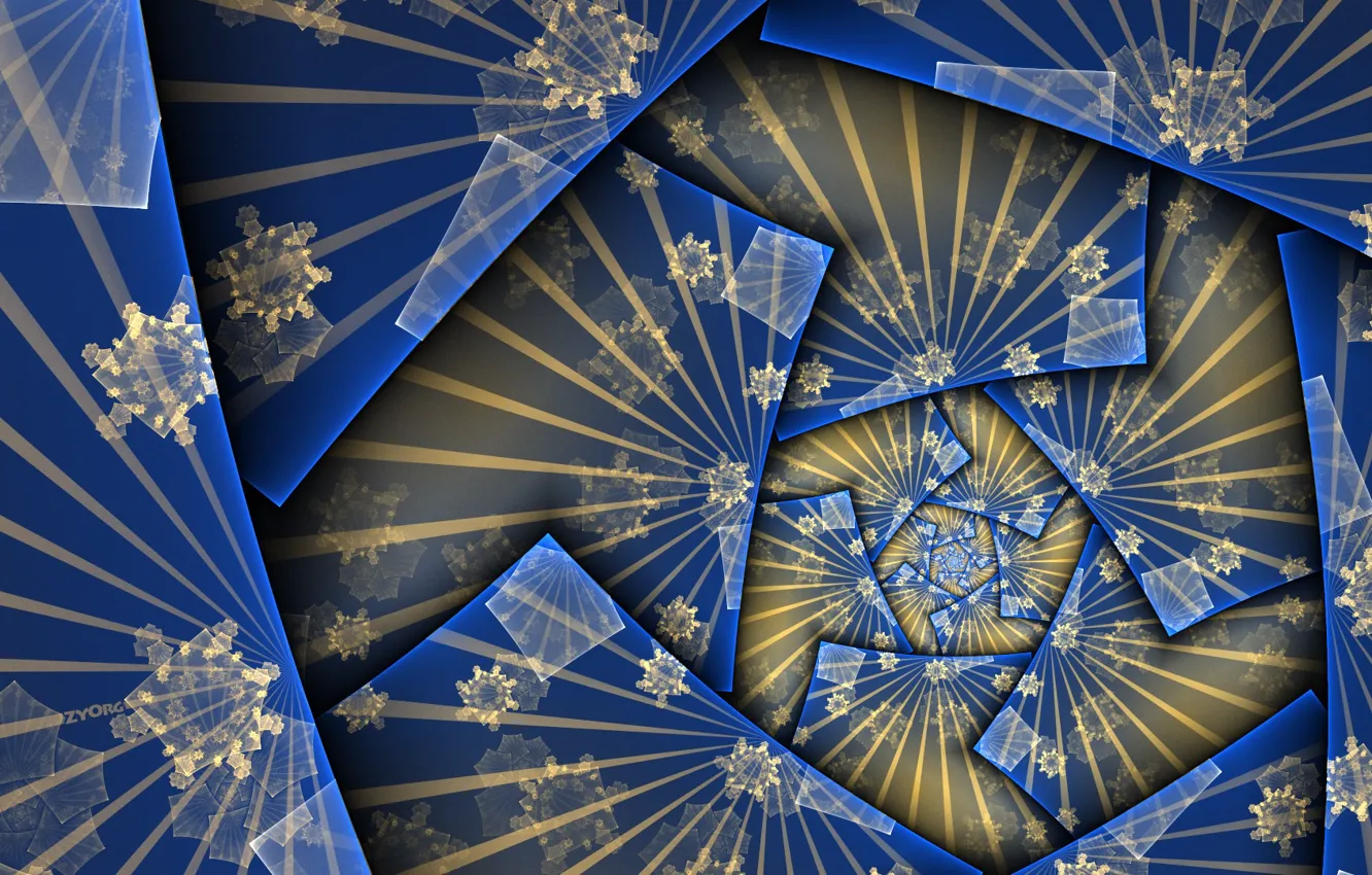 Photo wallpaper blue, pattern, figure