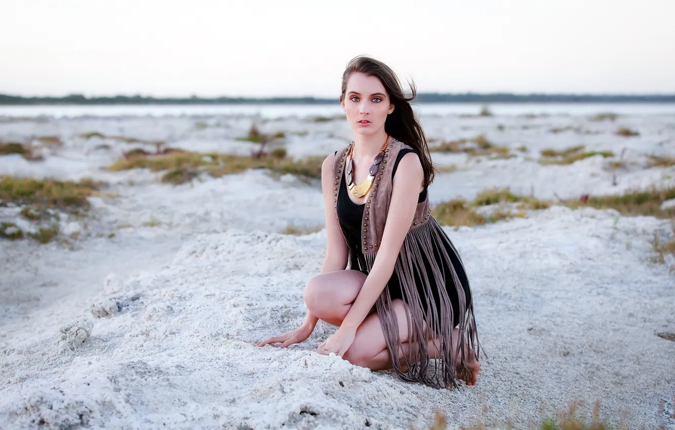 Photo wallpaper look, girl, background