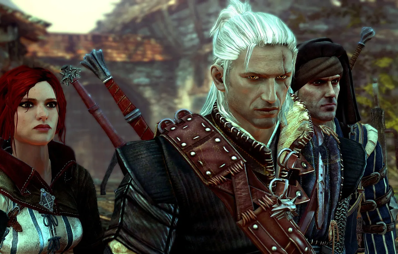 Photo wallpaper trees, The witcher 2 assassins of kings, Gerald