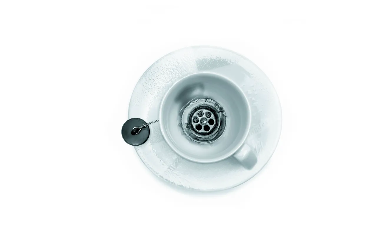 Photo wallpaper Cup, plum, saucer