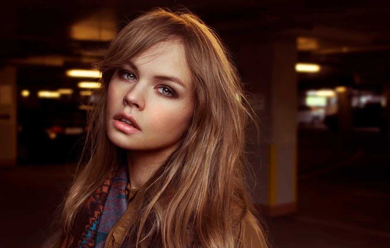 Photo wallpaper look, face, portrait, Anastasia Shcheglova, Katie Melman