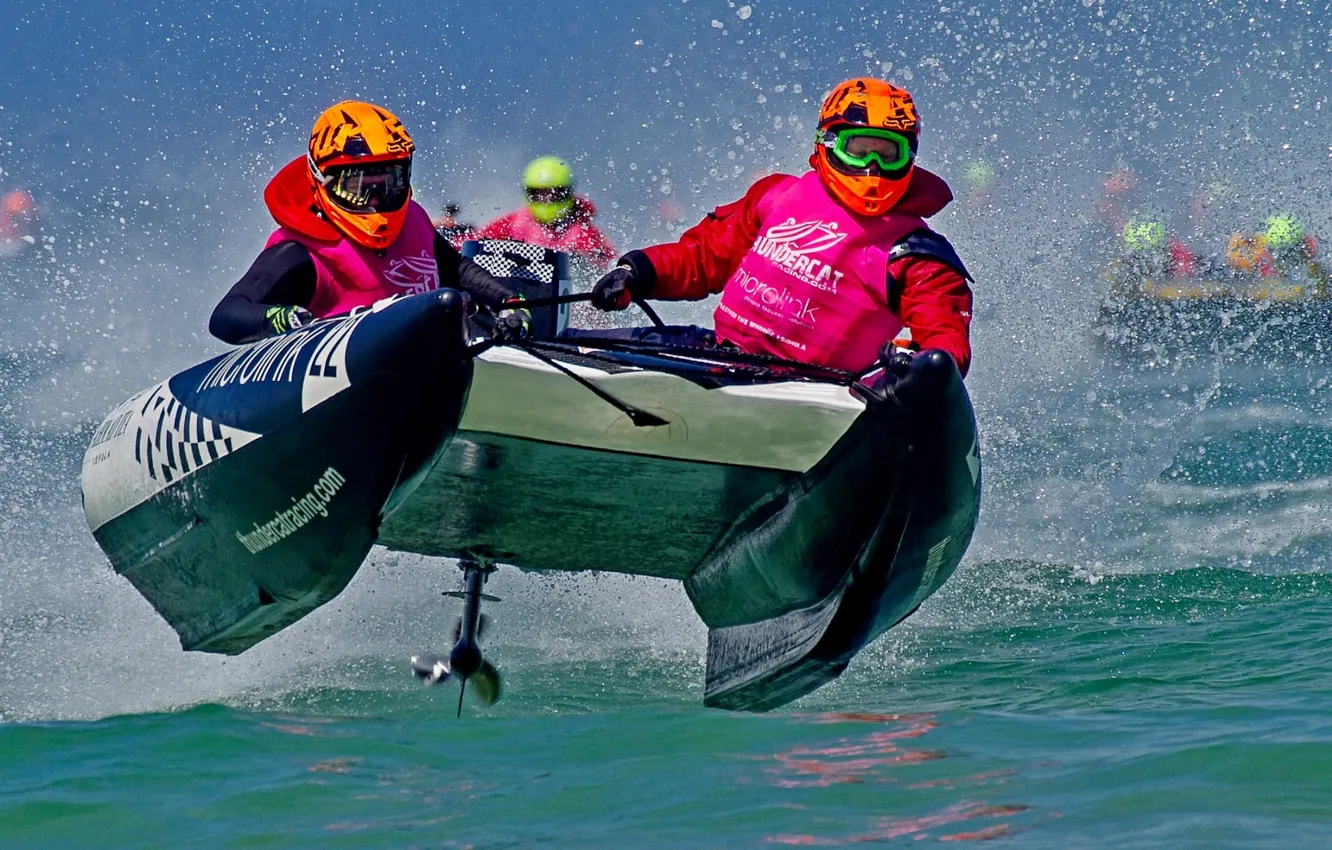 Photo wallpaper race, boat, speed