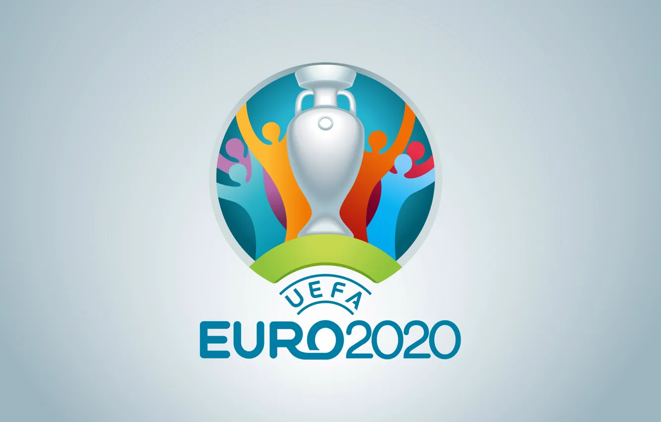 Photo wallpaper football, emblem, poster, UEFA, 2020, The European Championship