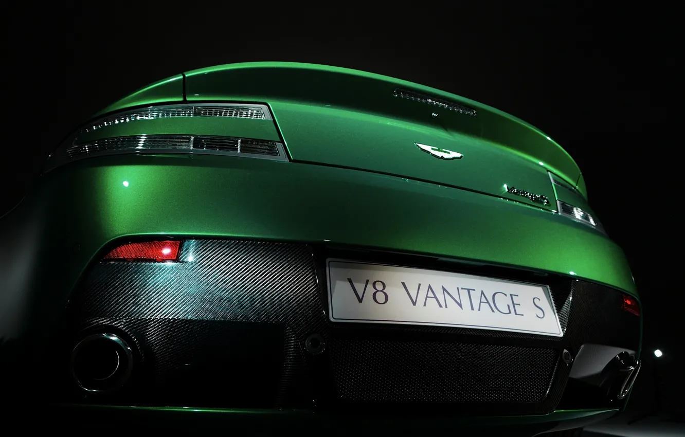 Photo wallpaper greens, Aston Martin, Aston Martin, carbon, ass, Vantage S Roadster