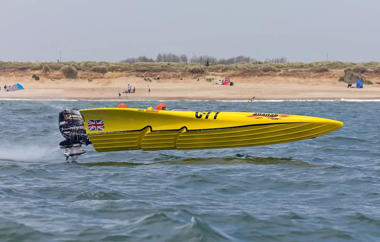 Photo wallpaper race, boat, speed