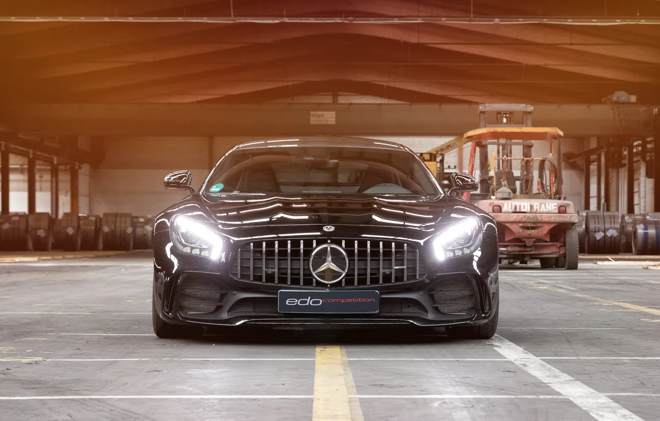 Photo wallpaper lights, Mercedes-Benz, front view, AMG, 2018, Edo Competition, GT R