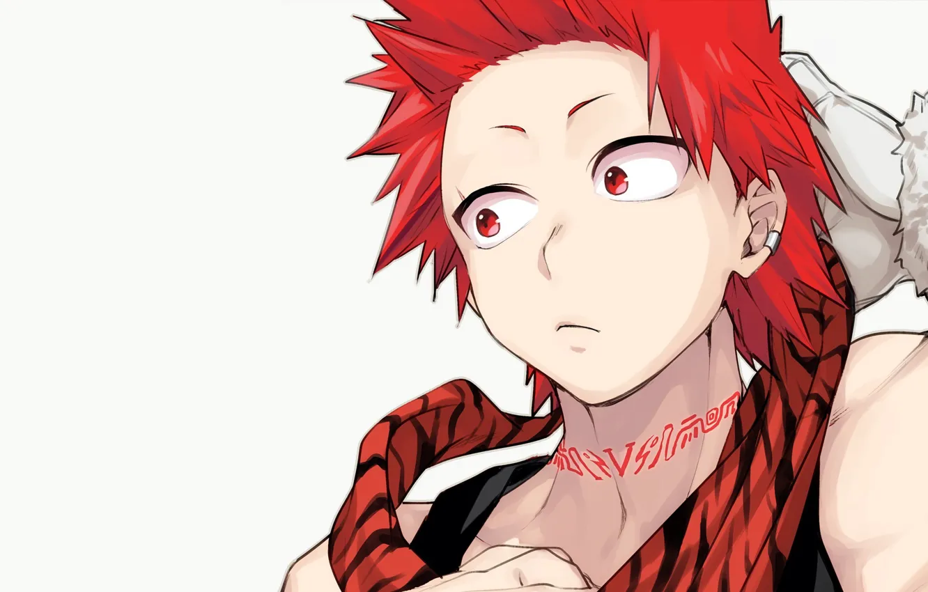 Photo wallpaper anime, art, guy, Boku no Hero Academy, My hero Academy, My Hero Academia, Kirishima, Eijiro