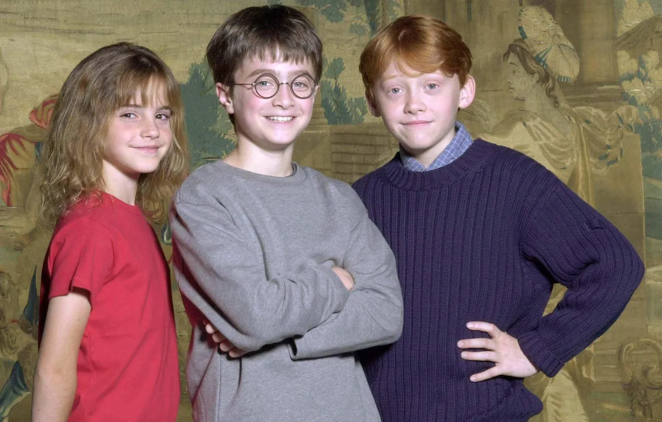 Photo wallpaper actor, Harry Potter, Emma Watson, Emma Watson, Daniel Radcliffe, Harry Potter, Daniel Radcliffe, Rupert Grint