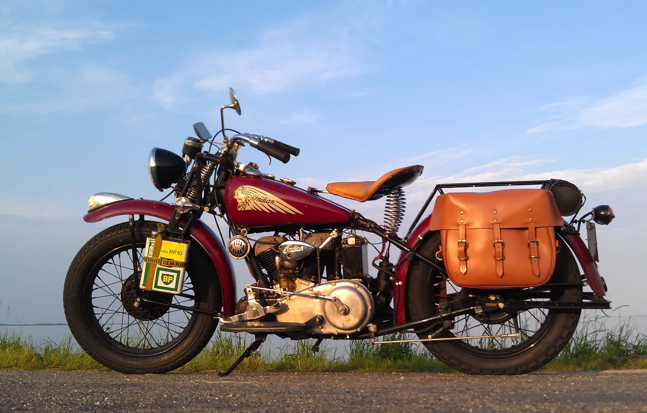 Photo wallpaper style, motorcycle, bike, legend, Indian 741