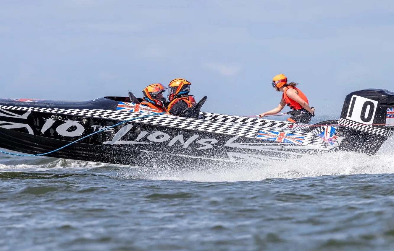 Photo wallpaper race, boat, speed