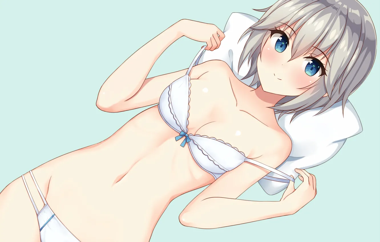 Photo wallpaper girl, sexy, lingerie, Anastasia, bra, cleavage, panties, boobs