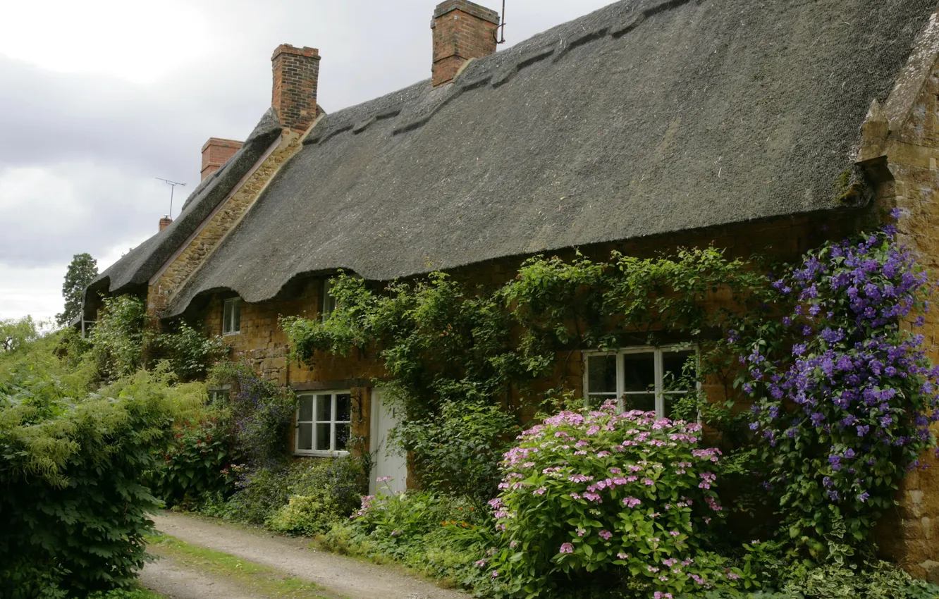 Photo wallpaper the city, photo, England, home, Balscote