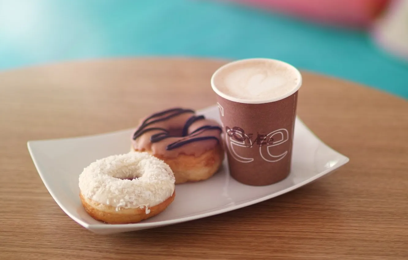 Photo wallpaper donuts, cakes, sweet