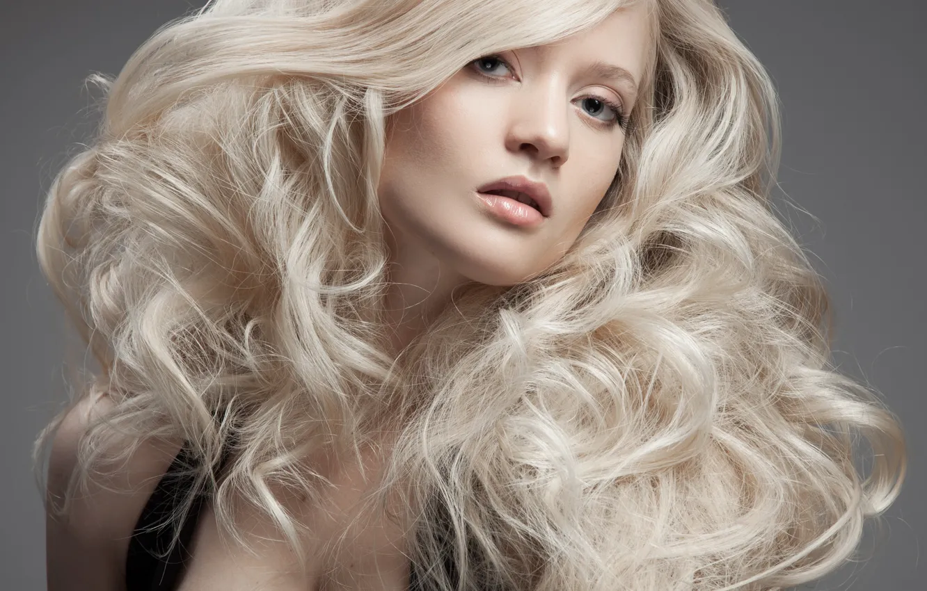 Photo wallpaper girl, hair, beauty, blonde