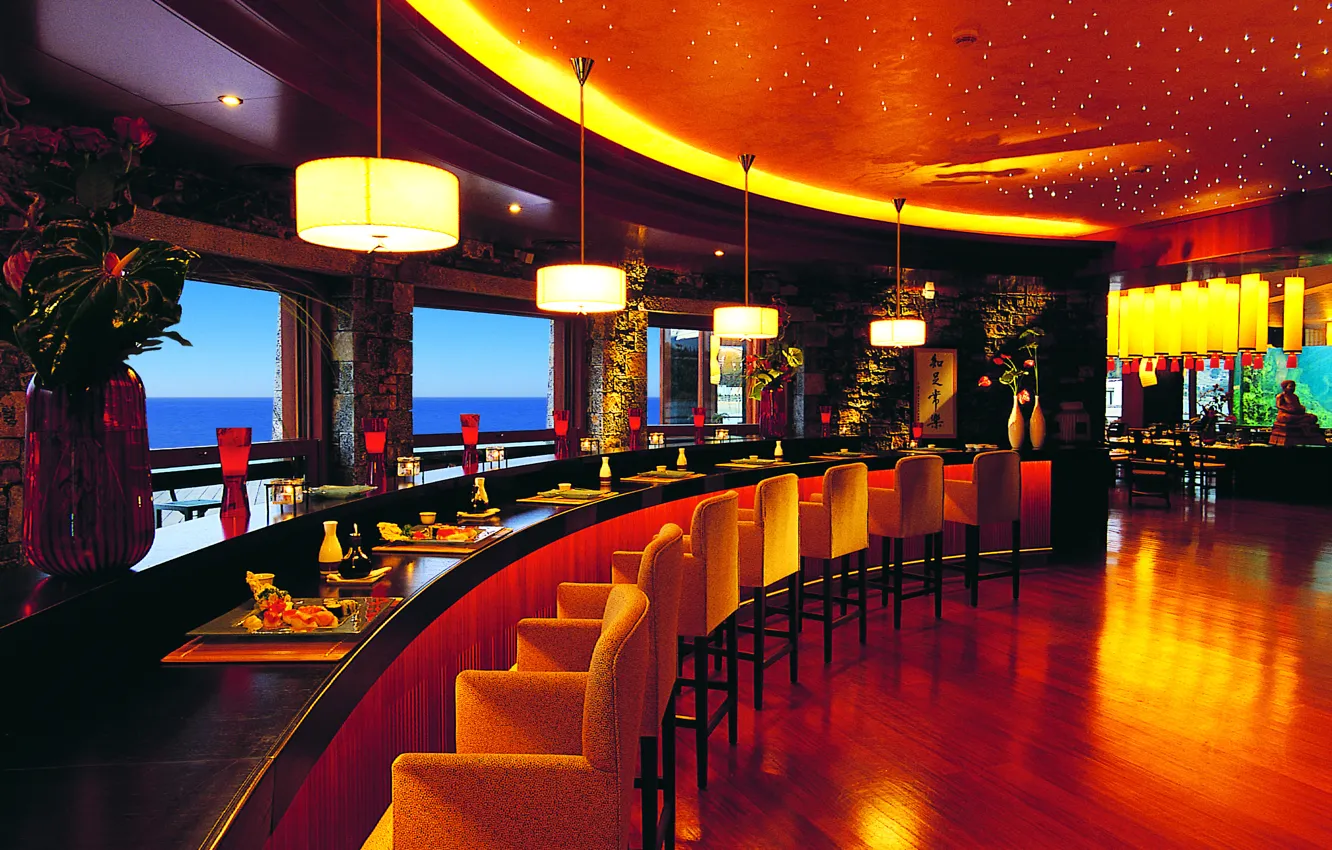Photo wallpaper restaurant, Kohtl., sushi bar