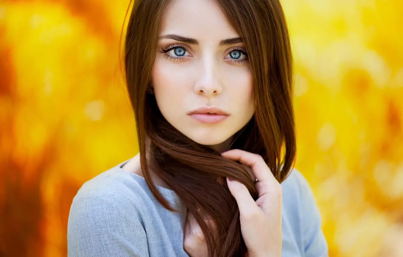 Photo wallpaper portrait, redhead, Nataly