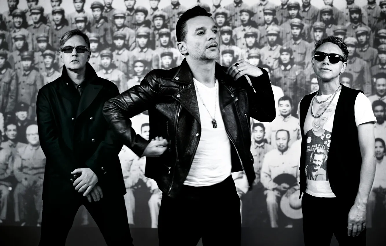 Photo wallpaper Depeche Mode, Martin Gore, David Gahan, Andrew Fletcher, Delta Machine