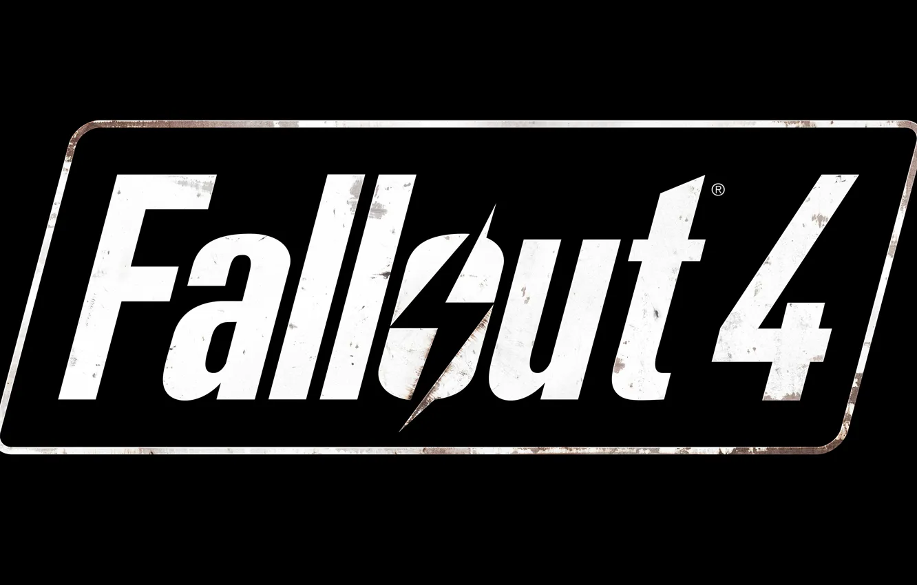 Photo wallpaper Logo, Game, Bethesda, Fallout 4, Softworks