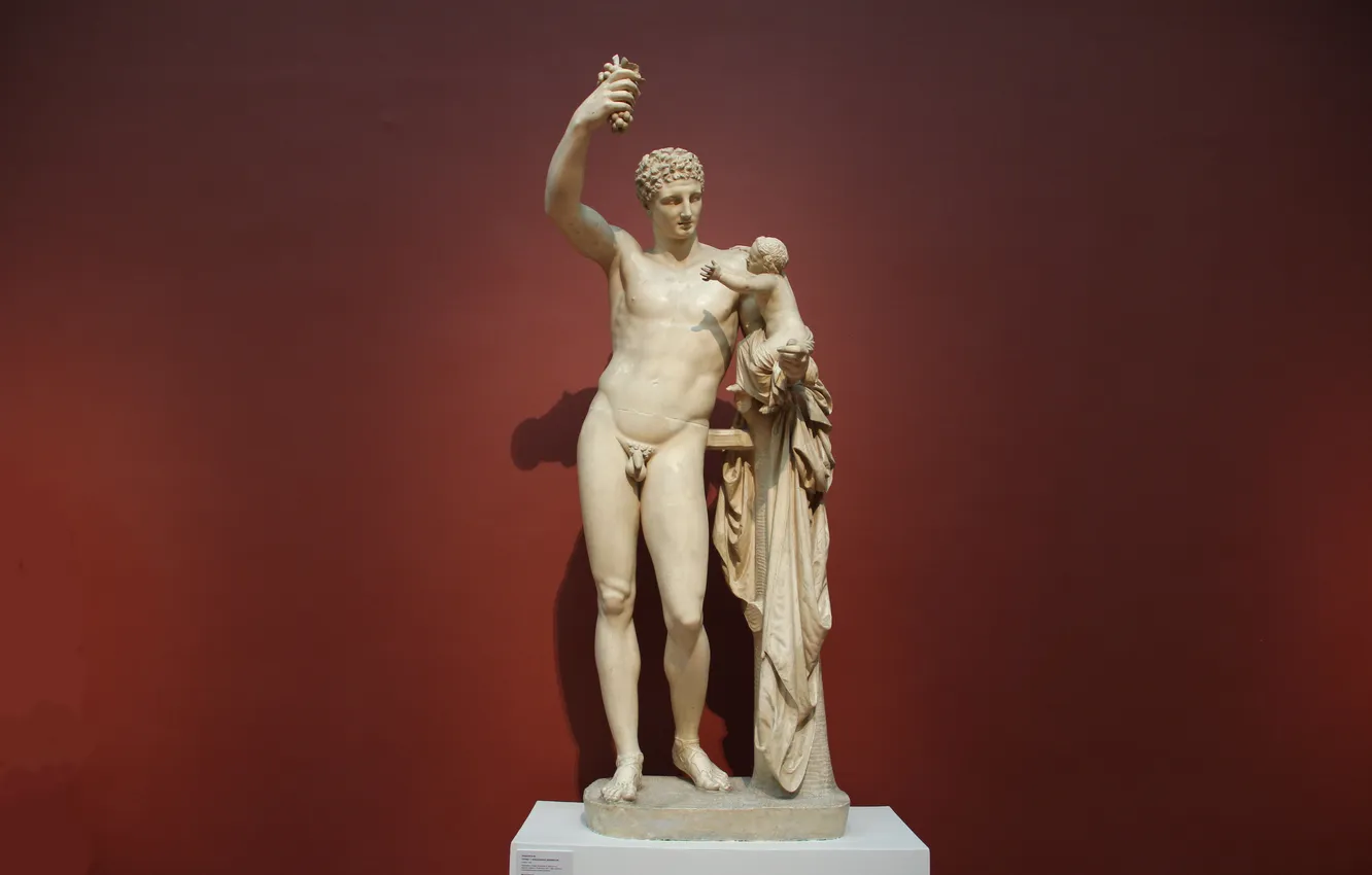 Photo wallpaper Moscow, male, statue, sculpture, Nude, copy, baby, The Pushkin State Museum