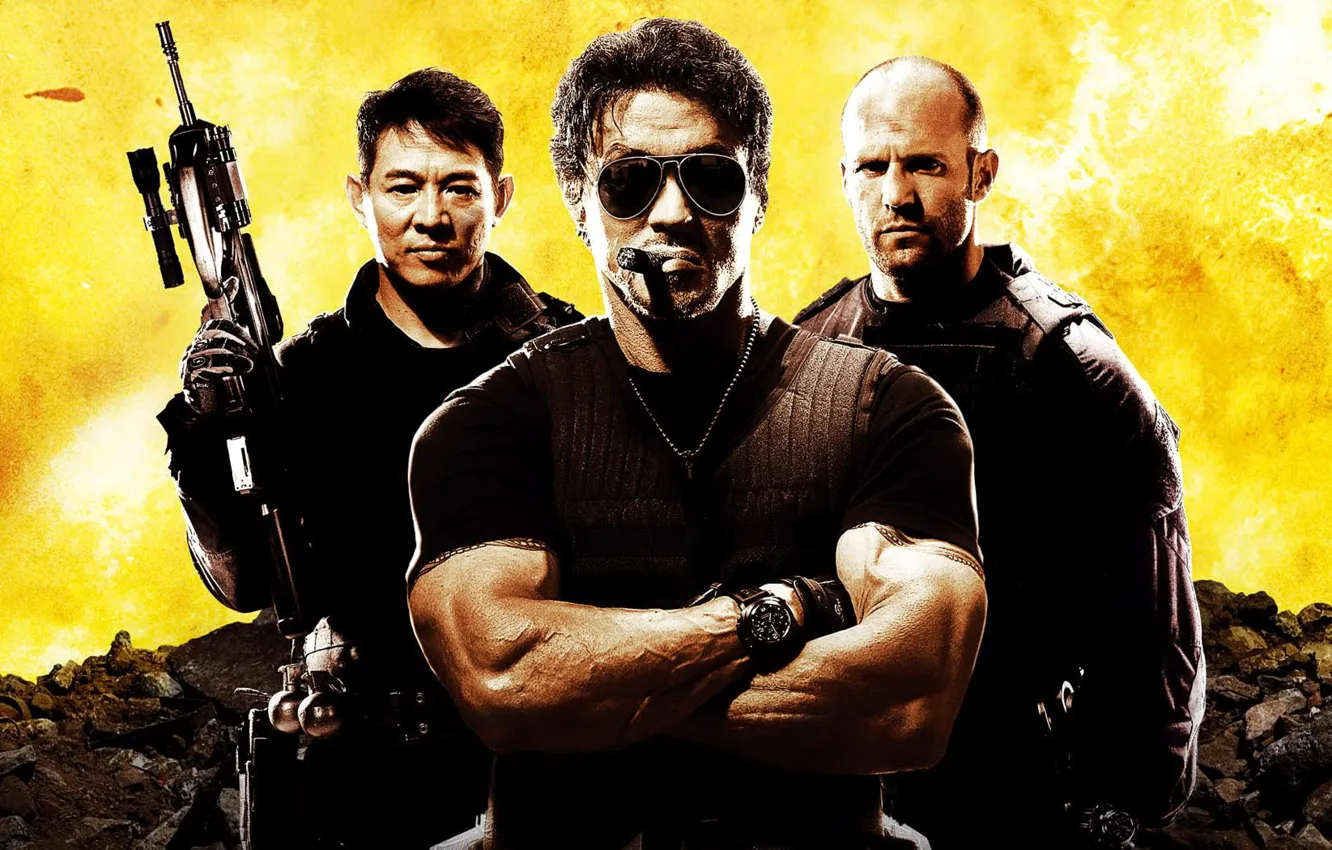 Photo wallpaper The Expendables, the expendables, Stallone, Statham