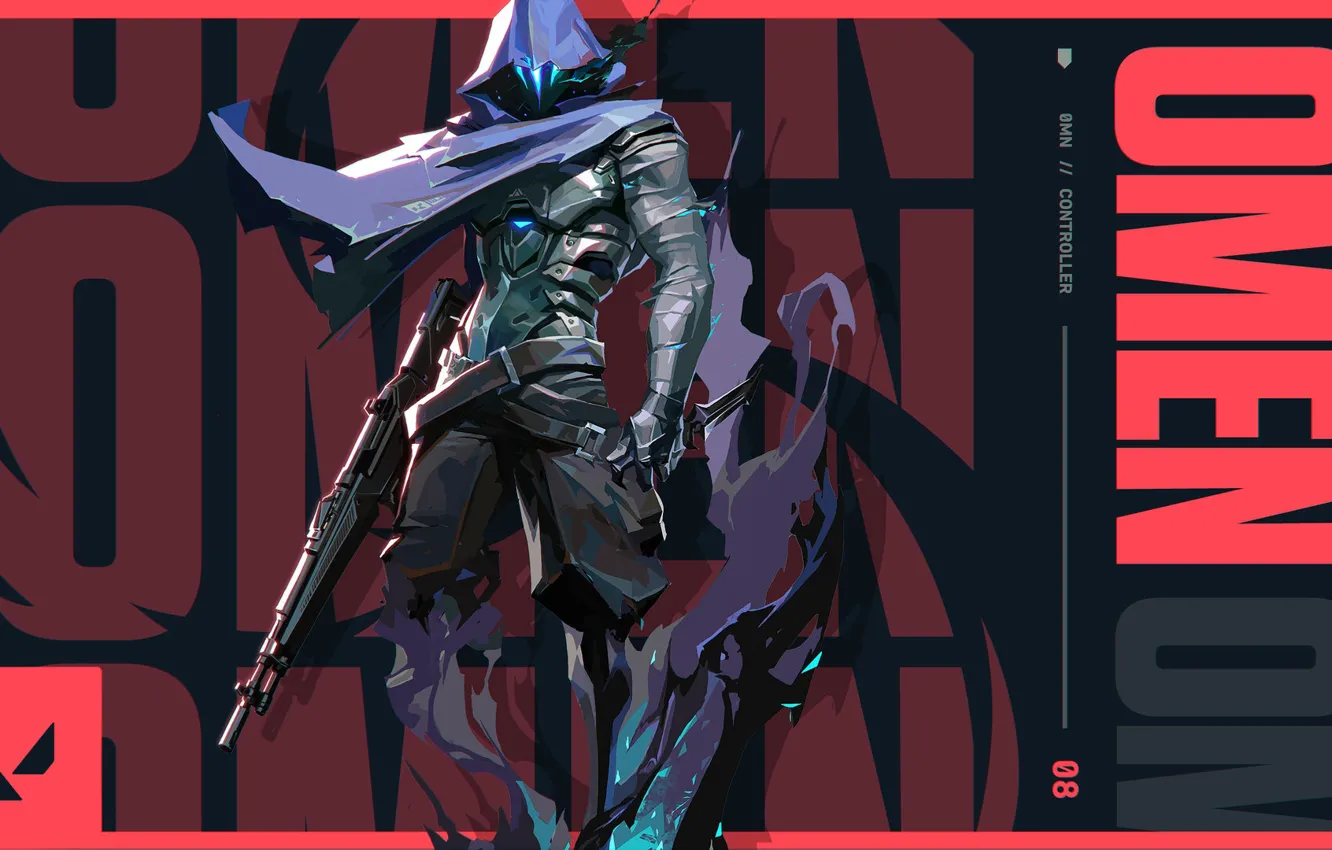 Photo wallpaper warrior, Omen, Valorant