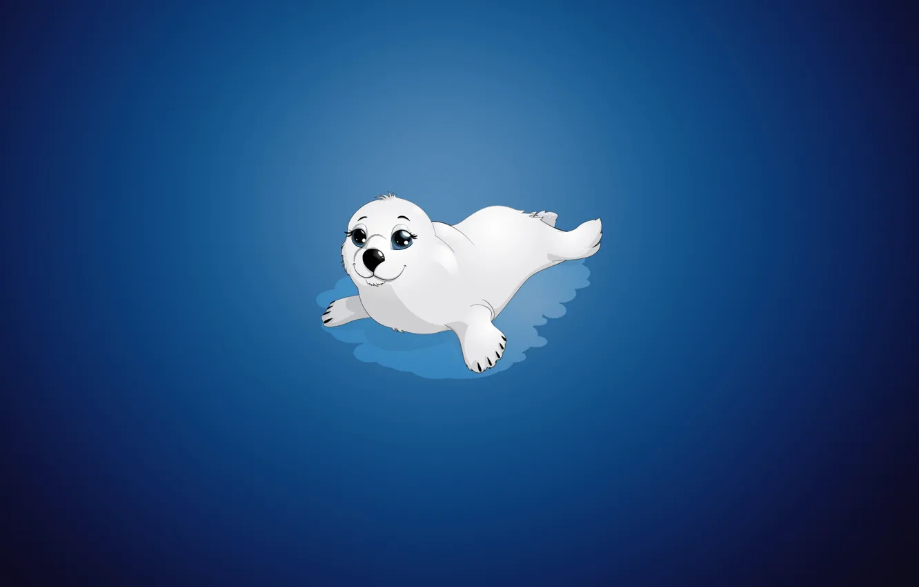 Photo wallpaper background, figure, seal, minimalism