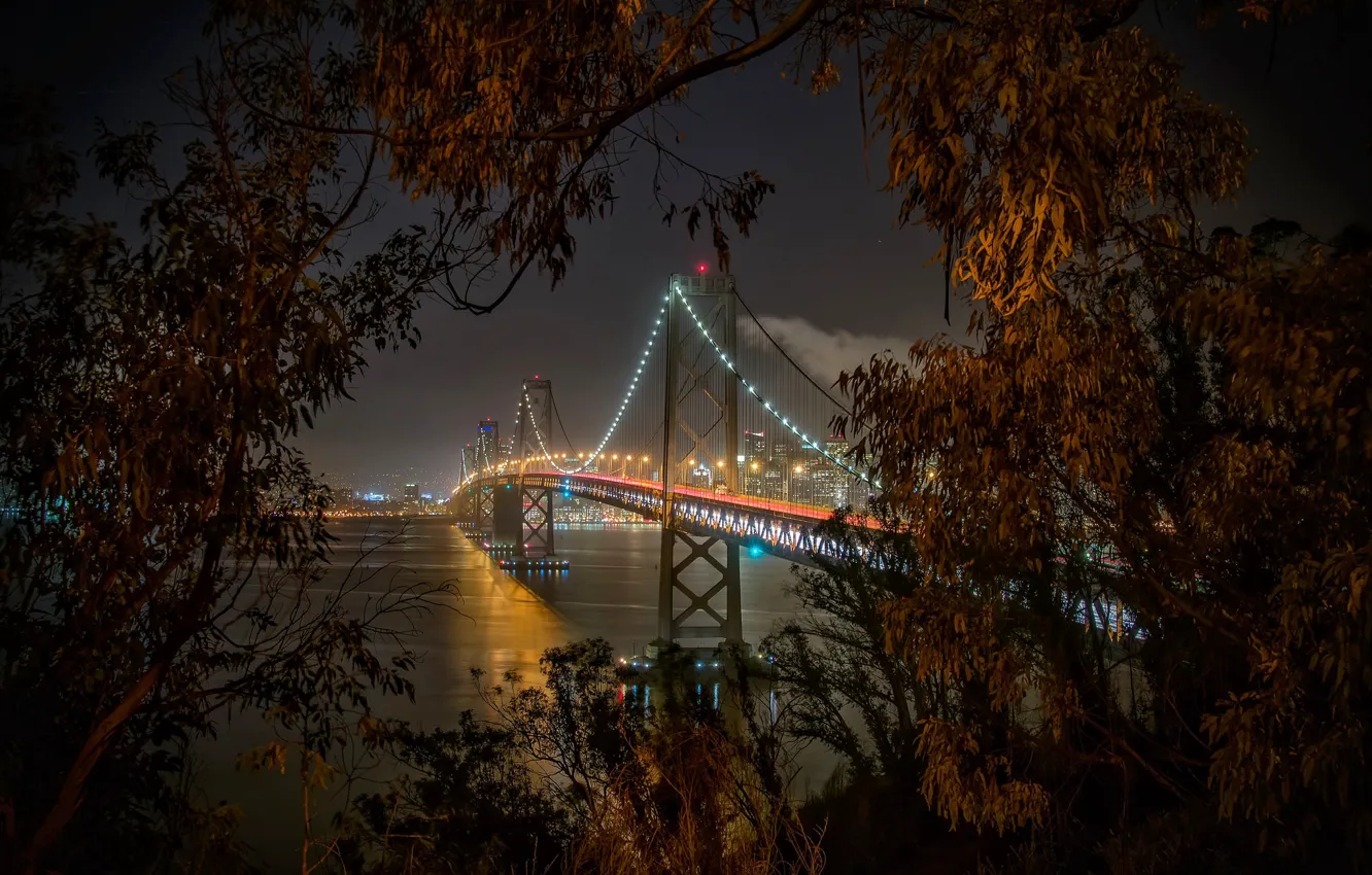 Photo wallpaper United States, California, San Francisco, Bay Bridge