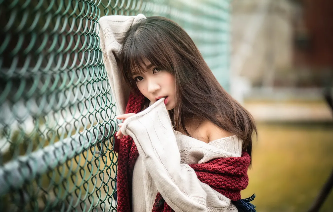 Photo wallpaper look, girl, portrait