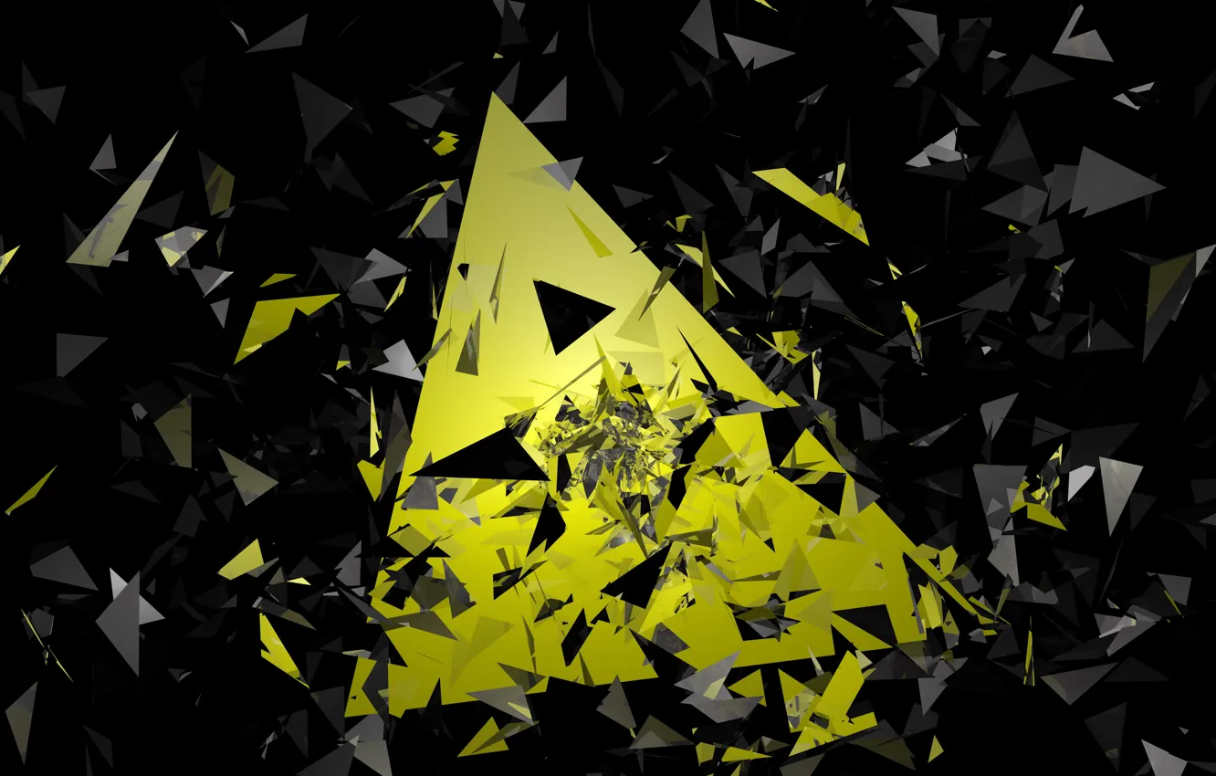 Photo wallpaper fragments, geometry, triangle