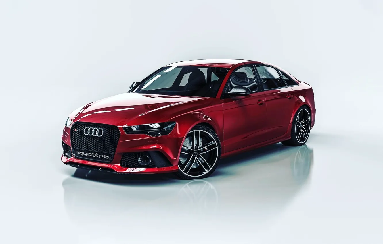 Photo wallpaper Audi, Auto, Machine, Car, Render, Design, RS6, Sebastian Ladan