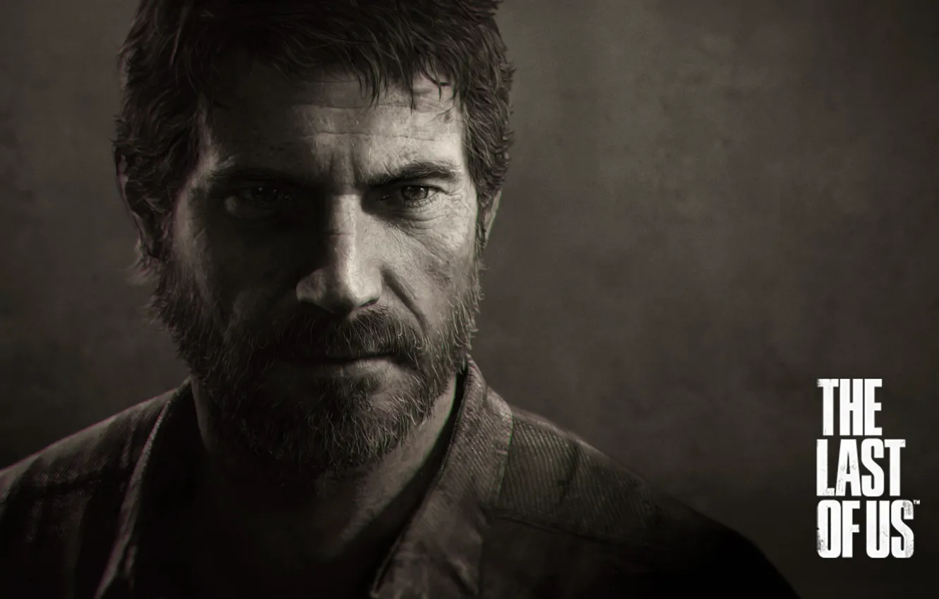 Photo wallpaper look, Sepia, beard, games, The Last of Us, bearded, Naughty Dog