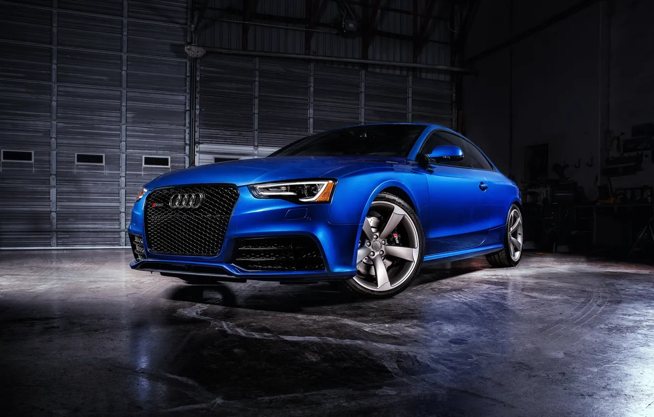 Photo wallpaper Audi, Audi, blue, Coupe, RS 5