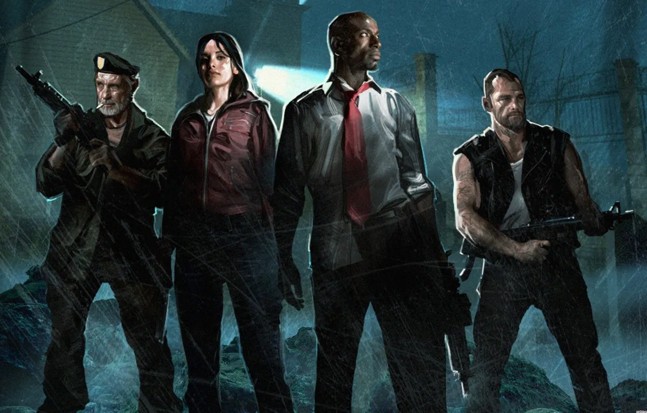 Photo wallpaper Left 4 dead, Louis, Francis, l4d, Zoe, beat, death toll