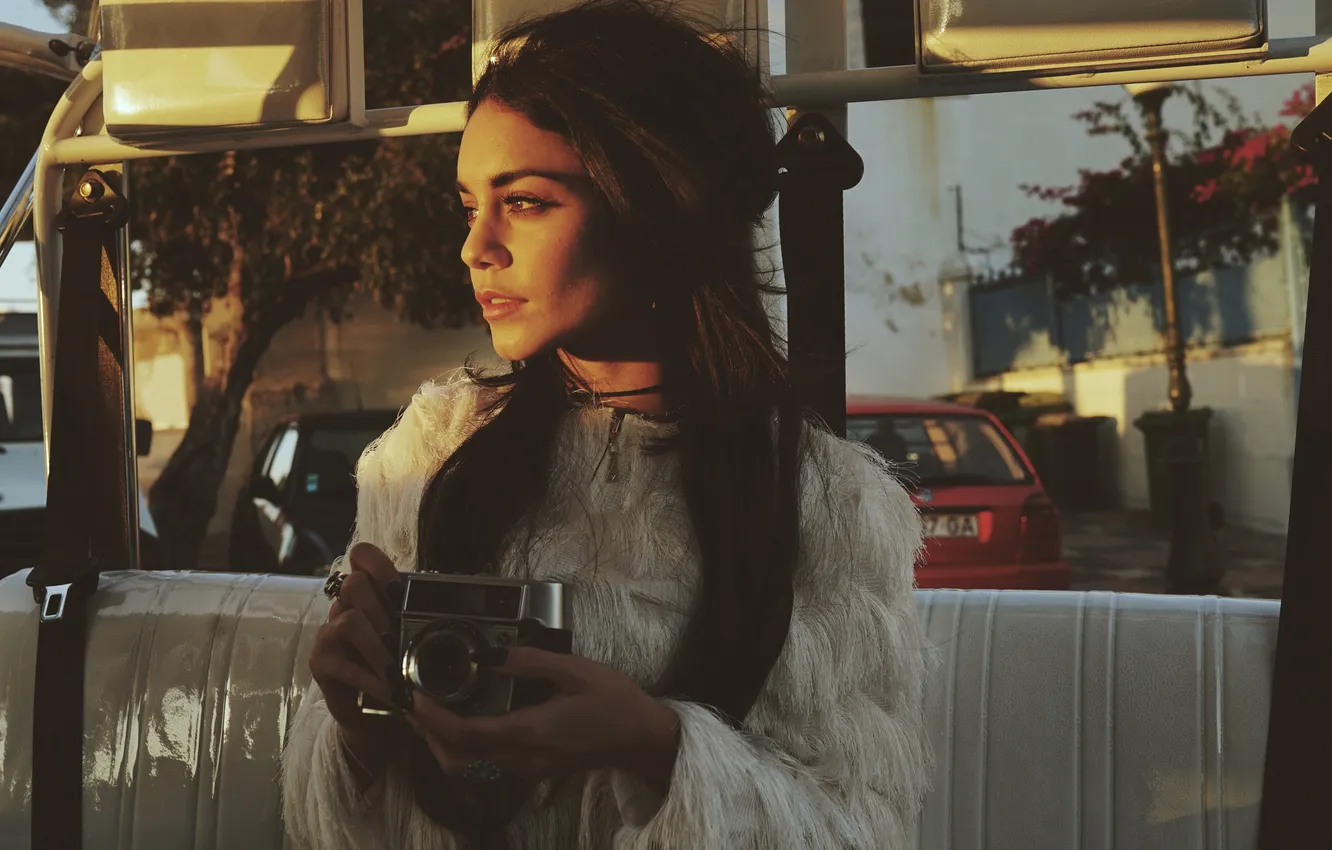 Photo wallpaper girl, actress, the camera, beauty, Vanessa Hudgens