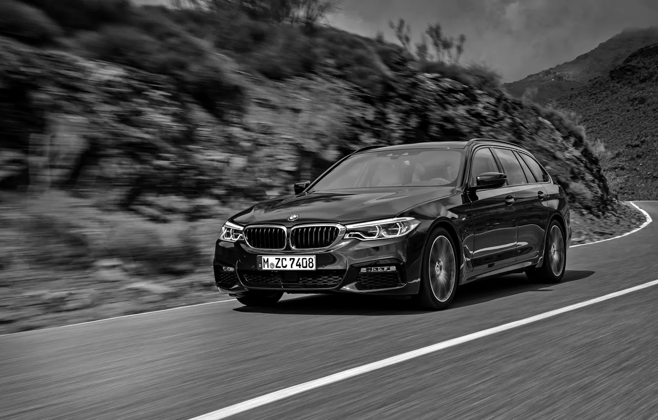 Photo wallpaper asphalt, BMW, universal, xDrive, Touring, 530d, 5, 2017