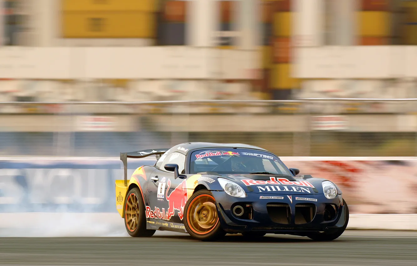 Photo wallpaper speed, drift, Red Bull, Pontiac, Drifting