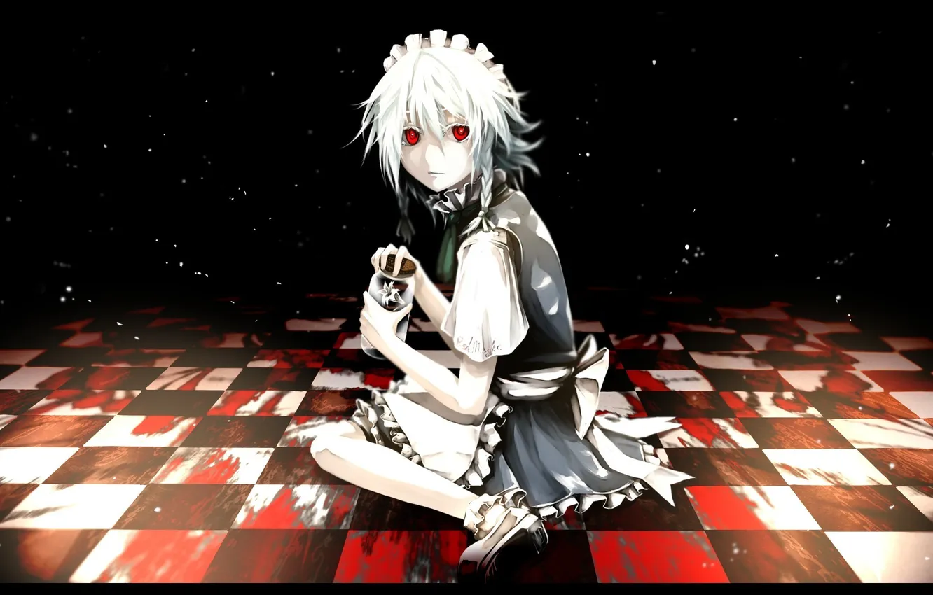 Photo wallpaper touhou, ijaa, sakuya, izaey, Sakuya, Touhou