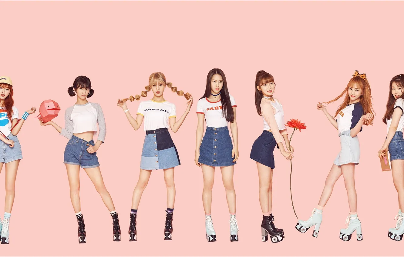 Photo wallpaper style, group, beauty, cutie, girls, style, group, Korean